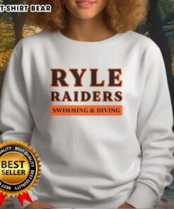 Hot Ryle Raiders Swimming Diving Sweatshirt featuring bold team logo and vibrant colors for fans and athletes.