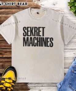 Hot Sekret Machines Washed T-Shirt featuring a stylish design, perfect for casual wear and music enthusiasts.