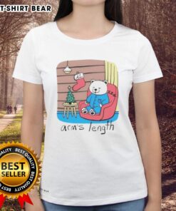 Hot and sleepy polar bear graphic on a ladies tee, perfect for casual wear or animal lovers.