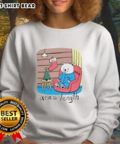 Cozy hot-sleepy polar bear sweatshirt design, perfect for staying warm and stylish during chilly days.