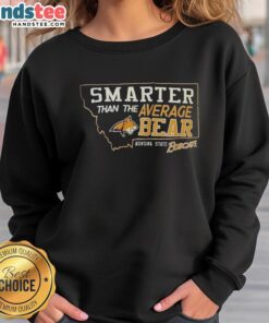 Alt Text: Hot Montana State Bobcats sweatshirt featuring a stylish bear graphic, perfect for fans and casual wear.