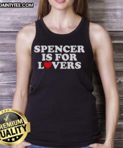 Stylish Hot Spencer Is For Lovers Tank Top featuring a trendy design, perfect for summer outings and casual wear.
