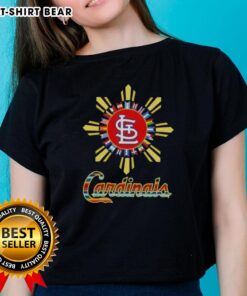 Hot St. Louis Cardinals X Hispanic ladies tee featuring vibrant team colors and stylish design for baseball fans.