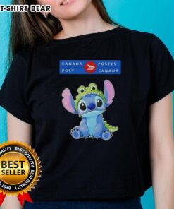 Hot Stitch Cosplay Crocodile X Canada Post Ladies Tee featuring vibrant design and comfortable fit for cosplay enthusiasts.