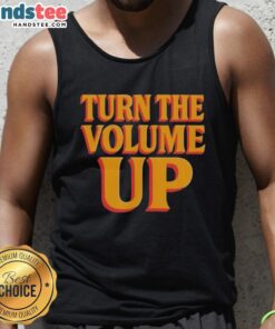 Stylish Hot Turn the Volume Up tank top by Zohran Mamdani, featuring a vibrant design perfect for summer fashion.