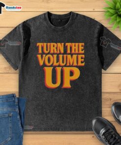 Hot Turn The Volume Up Zohran Mamdani washed t-shirt in vibrant colors, perfect for casual and trendy outfits.