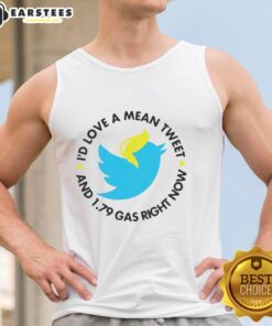 Trendy tank top featuring 'Hot Twitter ID Love a Mean Tweet' with a fun design, perfect for casual wear.