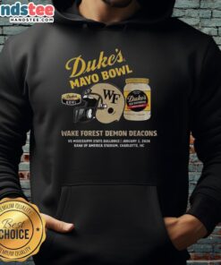 Hot Wake Forest Demon Deacons 2026 Dukes Mayo Bowl hoodie showcasing team spirit and style for fans.
