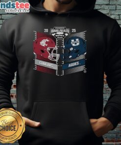 2025 Famous Idaho Potato Bowl hoodie featuring Hot Washington State Cougars vs Utah State Aggies design.
