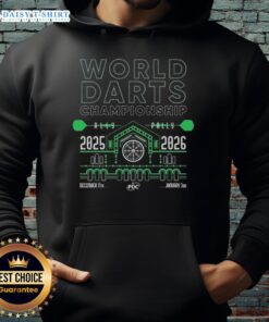 Stylish Hot World Darts Championship 2025-2026 hoodie featuring vibrant graphics and a comfortable fit for fans.