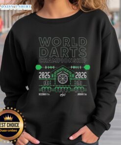 Stylish Hot World Darts Championship 2025-2026 sweatshirt featuring vibrant graphics and comfortable fit for fans.