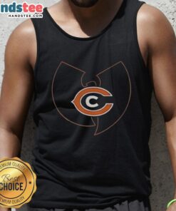 Hot Wu-Tang Clan x Chicago Bears mashup logo tank top featuring iconic designs for fans of hip-hop and sports.