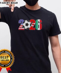 Nice 2026 International Soccer Tournament Flags T-Shirt featuring vibrant flags of participating nations.