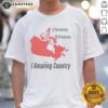 Nice 3 Territories 10 Provinces 1 Amazing Country T-Shirt featuring a vibrant graphic celebrating Canada's diversity.