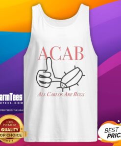 Stylish Nice Acab All Carlos Bug-Like Sketch Tank Top featuring unique graphic design for trendy summer fashion.