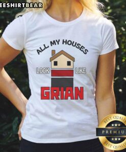 Grian Ladies Tee featuring 'Nice All My Houses Look Like' design, perfect for Minecraft fans and stylish gamers.