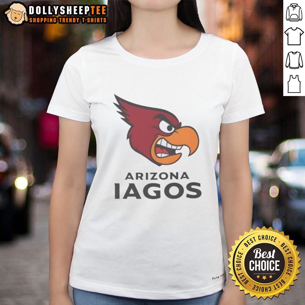 Nice Arizona Iagos Cardinals Pro Football Aladdin Iago Jaffar Ladies Tee Nice Arizona Iago's Cardinals Pro Football tee featuring Aladdin's Iago and Jafar design for women.