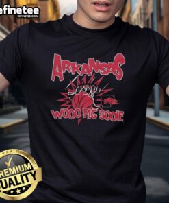Nice Arkansas Razorbacks Woo Pig Sooie Slam T-Shirt featuring vibrant team colors and bold graphics for fans.