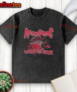 Nice Arkansas Razorbacks Woo Pig Sooie Slam Washed T-Shirt showcasing team spirit in vibrant colors and comfortable fit.