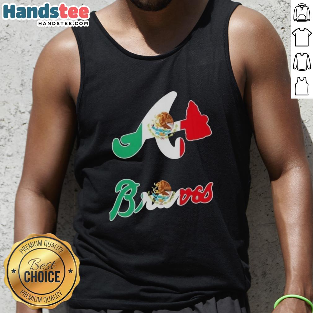 nice-atlanta-braves-baseball-x-mexican-flag-tank-top Atlanta Braves baseball tank top featuring a vibrant Mexican flag design, perfect for fans and summer wear.