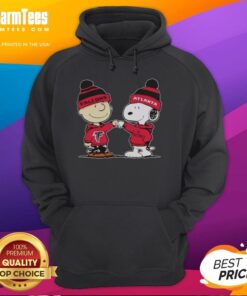 Nice Atlanta Falcons Snoopy and Charlie Brown Best Friends Hoodie featuring vibrant graphics and cozy design.