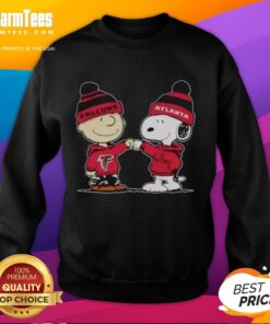 Nice Atlanta Falcons Snoopy and Charlie Brown best friends sweatshirt featuring vibrant graphics and cozy design.