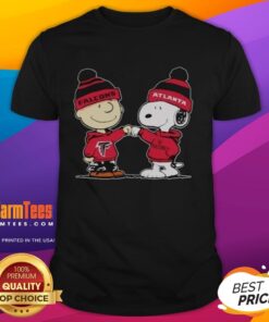 Alt Text: Nice Atlanta Falcons Snoopy and Charlie Brown Best Friends T-Shirt featuring vibrant graphics and team colors.