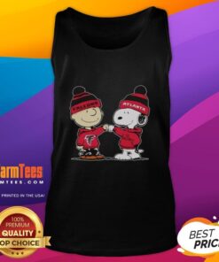 Nice Atlanta Falcons Snoopy and Charlie Brown Best Friends tank top featuring vibrant graphics and team colors.
