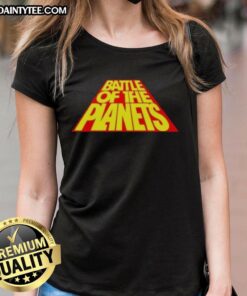 Stylish Nice Battle of the Planets ladies tee featuring vibrant graphics and a comfortable fit for fans of the classic series.