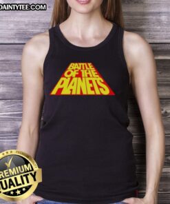 Stylish Nice Battle Of The Planets tank top featuring iconic characters and vibrant colors, perfect for fans of the series.