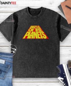 Cool Nice Battle of the Planets washed t-shirt featuring vibrant graphics and a stylish vintage look for fans.