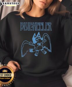Alt Text: Cute Blue Heeler Bluey sweatshirt featuring a vibrant design, perfect for dog lovers and cozy casual wear.