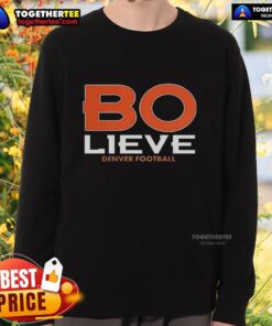 Denver Broncos Bolieve sweatshirt by Nice BO NIX, showcasing team colors and logo, perfect for fans and game day.