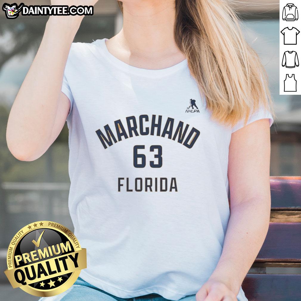 nice-brad-marchand-florida-panthers-ice-hockey-name-and-number-63-ladies-tee Nice Brad Marchand Florida Panthers ice hockey ladies tee featuring name and number 63 design.