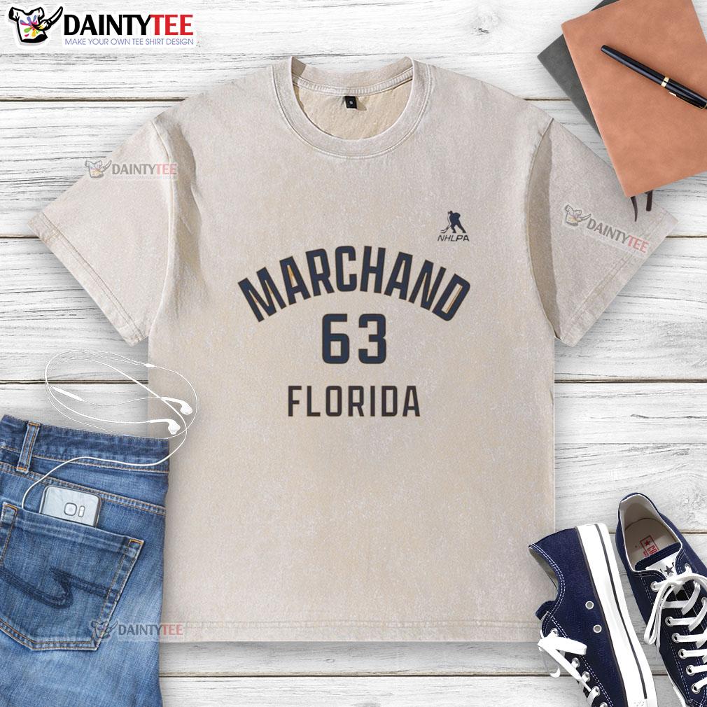 nice-brad-marchand-florida-panthers-ice-hockey-name-and-number-63-washed-t-shirt Nice Brad Marchand Florida Panthers ice hockey t-shirt featuring name and number 63 in a stylish washed design.