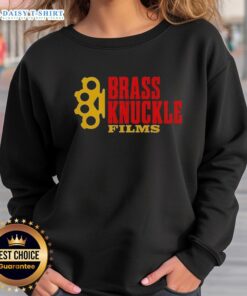Nice Brass Knuckle Films sweatshirt featuring a bold design and comfortable fit, perfect for film enthusiasts.