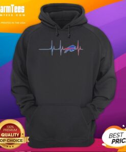 Buffalo Bills NFL Heartbeat Hoodie showcasing team spirit in vibrant colors, perfect for fans on game day.