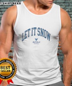 Buffalo Bulls Victor Let It Snow tank top, perfect for winter vibes and sports fans, showcasing a stylish design.