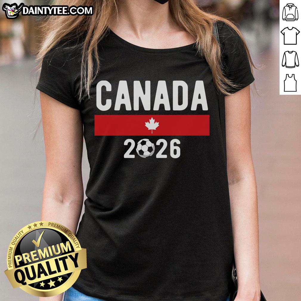 nice-canada-2026-classic-canadian-soccer-fan-ladies-tee Classic Canadian soccer fan ladies tee, featuring stylish design for 2026 Nice, Canada soccer event.