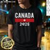 Nice Canada 2026 Classic Canadian Soccer Fan T-Shirt featuring a vibrant design for passionate soccer supporters.