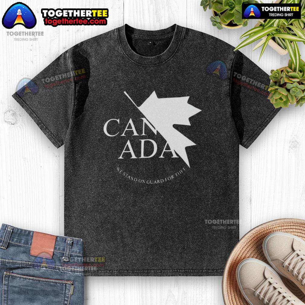 Nice Canada We Stand On Guard For Thee Washed T Shirt Nice Canada We Stand On Guard For Thee washed t-shirt featuring a stylish design and vibrant colors for casual wear.