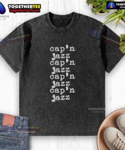 Nice Capn Jazz type washed t-shirt featuring a vintage-inspired design in soft, faded fabric for a casual look.