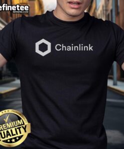 Nice Chainlink Link Crypto Merch T-Shirt featuring a stylish design for cryptocurrency enthusiasts.