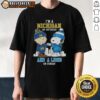 Charlie Brown and Snoopy fist bump on a Michigan and Detroit Lions skyline t-shirt, perfect for fans on game day.