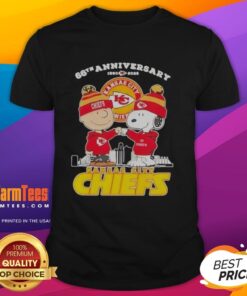 Nice Charlie Brown Touch Hand Snoopy Kansas City Chiefs 66th Anniversary Skyline T-Shirt for 1960-2026 fans.