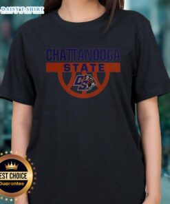 Chattanooga State Tigers basketball ladies tee featuring the official logo, perfect for fans and sports enthusiasts.