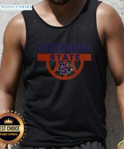 Chattanooga State Tigers basketball logo on a stylish tank top, perfect for fans and athletes alike.