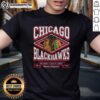 Alt Text: Nice Chicago Blackhawks Heater T-Shirt featuring bold team logo and stylish design, perfect for fans.
