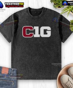Nice Cig Ten logo on a stylish washed t-shirt, perfect for casual wear and showcasing trendy fashion.