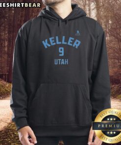 Nice Clayton Keller Utah Mammoth Ice Hockey hoodie with name and number 9, perfect for fans and players.